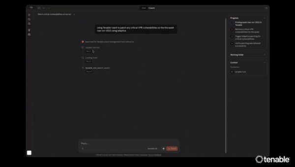 Video explaining how Tenable Hexa AI functions as the orchestration layer connecting your preferred LLM to your preferred patching tool,