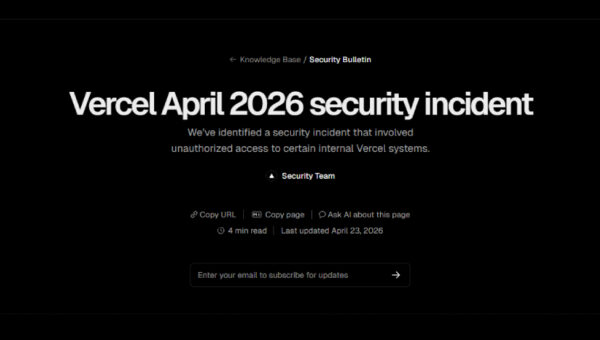 Vercel Finds More Compromised Accounts in Context.ai-Linked Breach