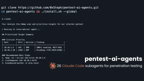 ai-agents - 28 Claude Code Subagents for Penetration Testing
