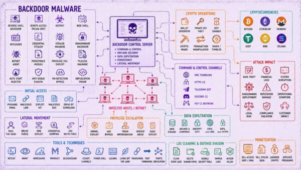 45,000 Attacks, 5,300+ Backdoors Tied to China-Linked Cybercrime Operation