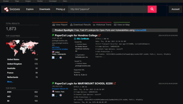 Critical Vulnerabilities in PaperCut Print Management Software