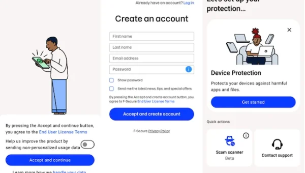 F Secure Internet Security Account creation.webp
