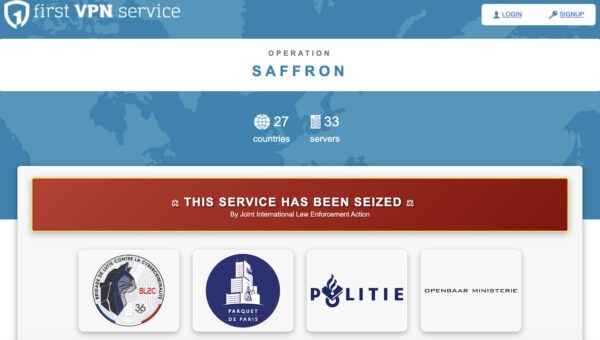 First VPN takedown