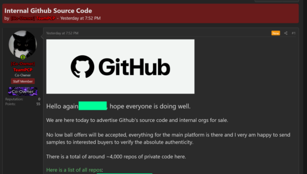 GitHub Hacked: TeamPCP Steals 3,800 Code Repositories via VS Code Extension
