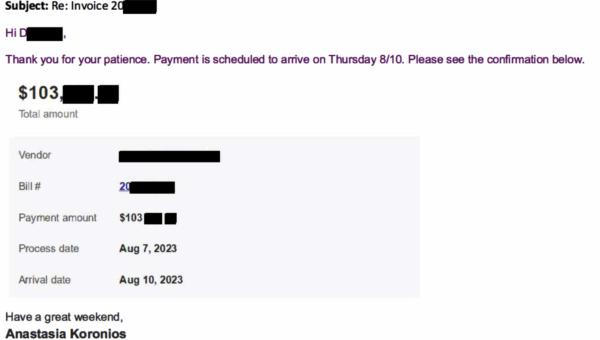 Email Invoice Comm