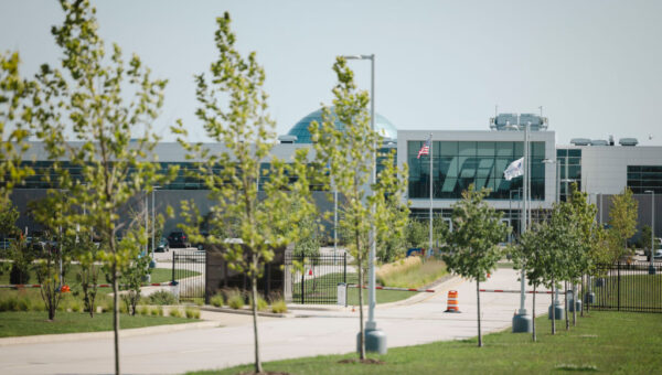 Foxconn campus in Mt. Pleasant, Wisconsin. (Taylor Glascock for The Washington Post via Getty Images)