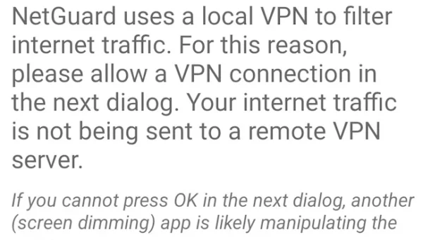 NetGuard Android firewall VPN activation.webp