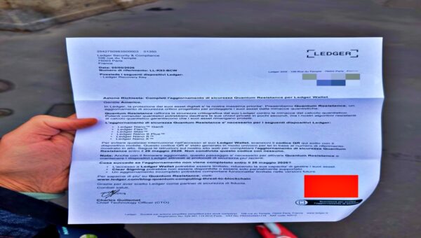 Scammers Send Physical Phishing Letters to Steal Ledger Wallet Seed Phrases