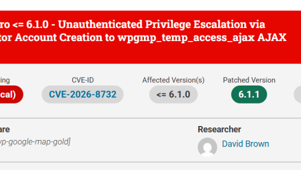 CVE-2026-8732: The WP Maps Pro Flaw That Lets Anyone Create a WordPress Admin Without a Password