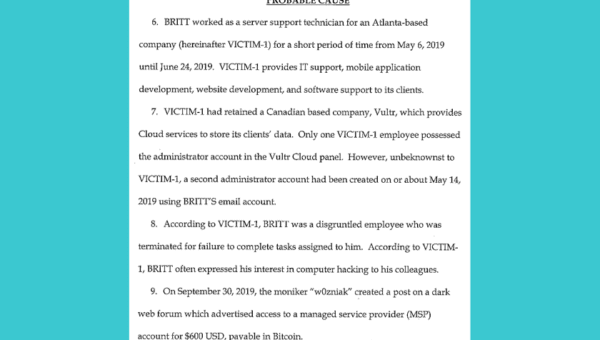 criminal compliant affidavit
