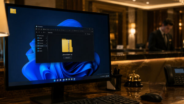 Microsoft Warns of Photo ZIP Phishing Campaign Targeting Hotels with Node.js Implant