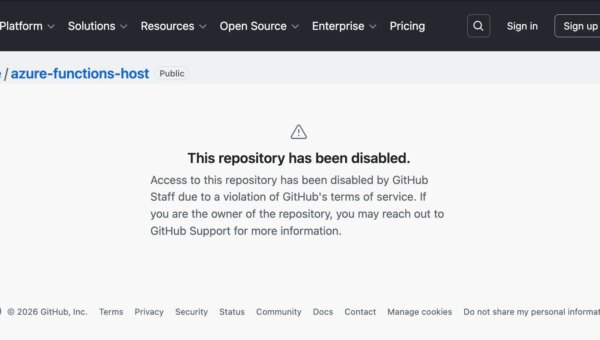 a screenshot showing a disabled github repo: reading —