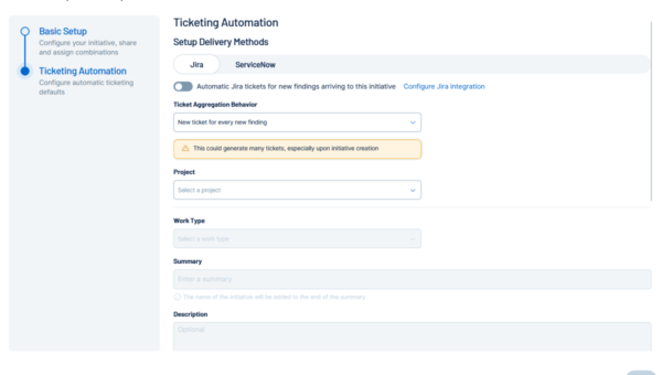 Automate ticketing with Tenable One OT Exposure