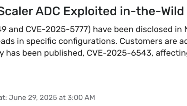 Critical vulnerabilities in NetScaler ADC exploited in-the-wild: everything you need to know