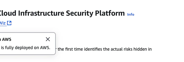 Deployed on AWS: Wiz and AWS Marketplace