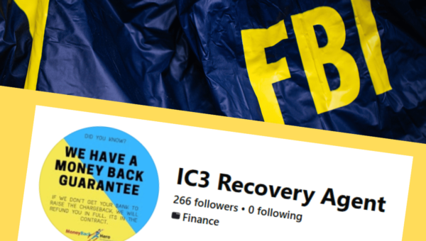 Fake FBI IC3 accounts