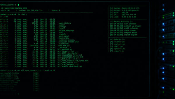 Exposed Hacker Server Reveals WP-SHELLSTORM Backdooring Thousands of WordPress Sites