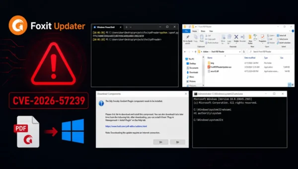 Foxit Updater Vulnerability Gives Standard Users SYSTEM-Level Control of Windows Devices