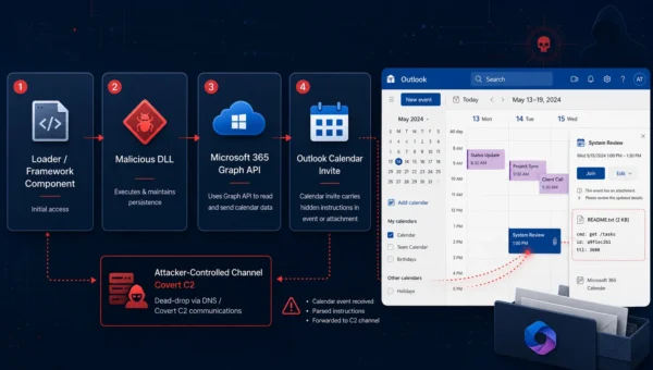 Hackers Are Turning Microsoft 365 Calendar Invites Into Secret Malware Command Channels