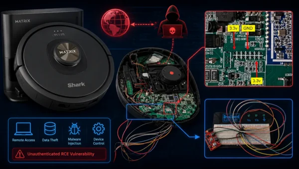 Millions of Shark Robot Vacuums Vulnerable to Unpatched Remote Code Execution Flaw