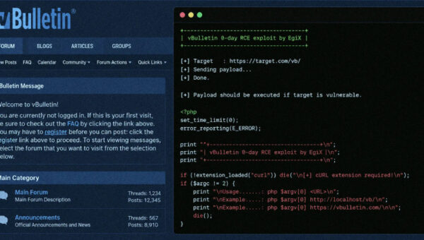 Public Exploit Released for Patched vBulletin Pre-Auth Code Execution Flaw