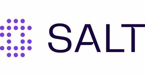 Purple Logo, capitalised letters: SALT.