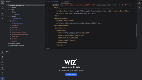 Wiz for JetBrains IDEs: Real-Time Code Security
