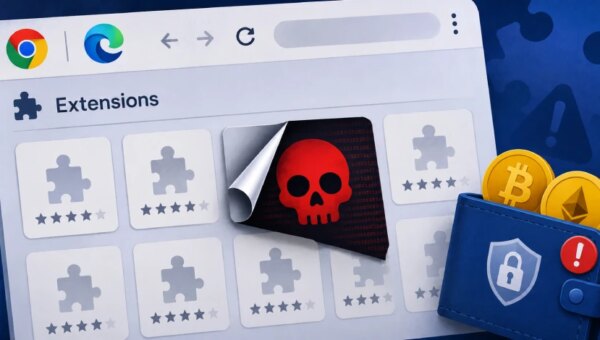 19 Chrome and Edge Extensions Found With Wallet-Stealing and Crypto-Draining Code
