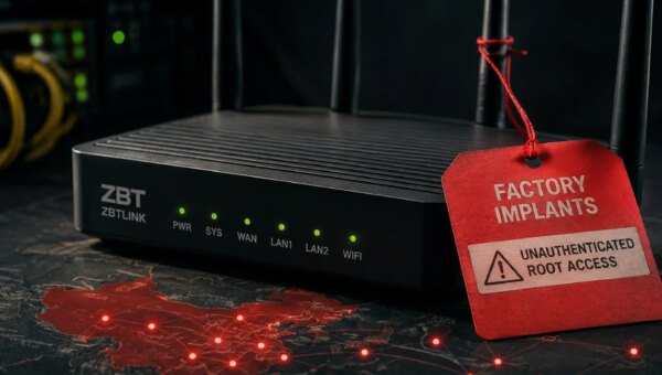 China-Made ZBT Routers Ship With Two Implants Giving Unauthenticated Attackers Root Access
