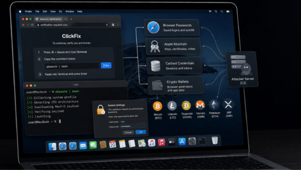 ClickFix Attacks Deliver macOS Stealer That Can Drain Crypto Wallets