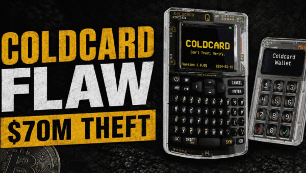 Coldcard Hardware Wallet Flaw Linked to $70 Million Bitcoin Theft in 41 Minutes