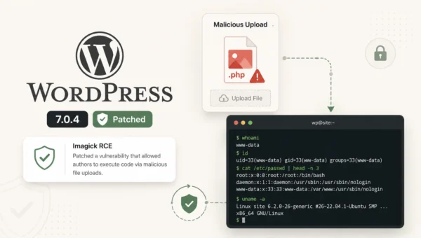 Critical WordPress RCE Vulnerability Allows Authors to Execute Code via Malicious PNG File