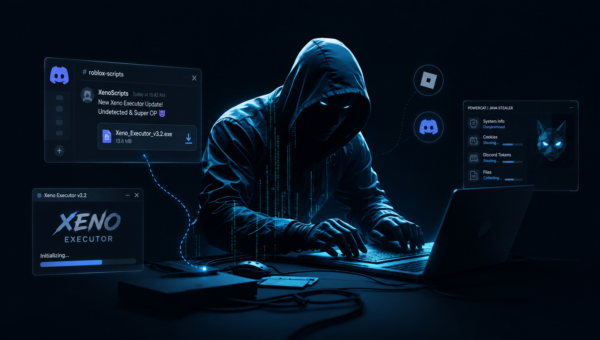 Fake Xeno Roblox Executor Delivers Powercat Java Stealer Through Discord
