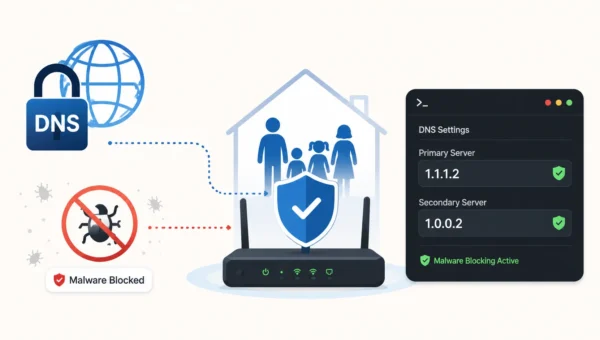 Free Router DNS Tweak Blocks Malware and Phishing Across Home Networks