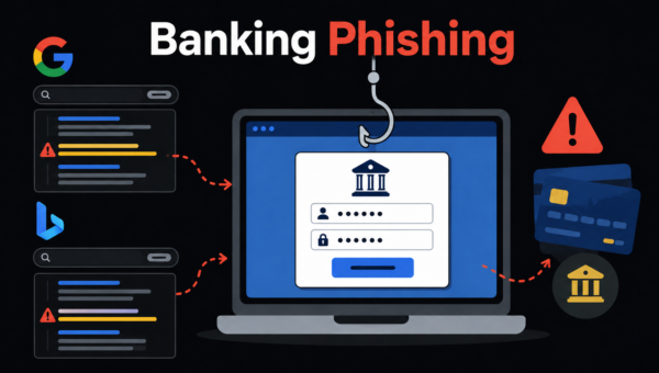 Google and Bing Search Results Used to Deliver Hidden Banking Phishing Pages