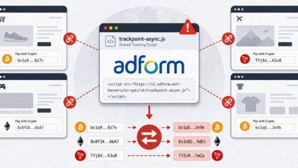 Hackers Poison Adform Script to Swap Crypto Wallet Addresses Across Customer Sites