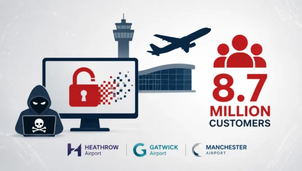 Hackers Steal Data of 8.7 Million Customers in Cyberattack on Three UK Airports