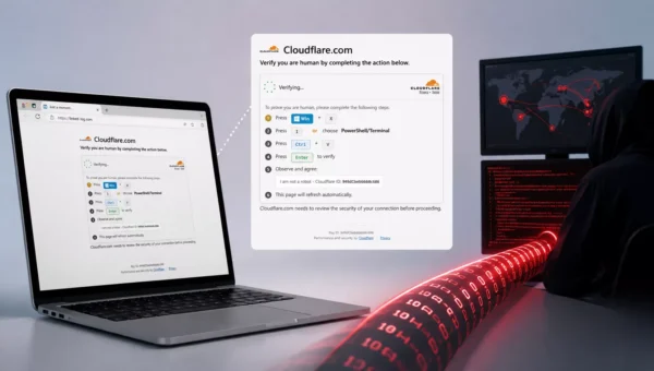 Hackers Use Fake Cloudflare CAPTCHA to Deploy TerminalFix Reverse Tunnel