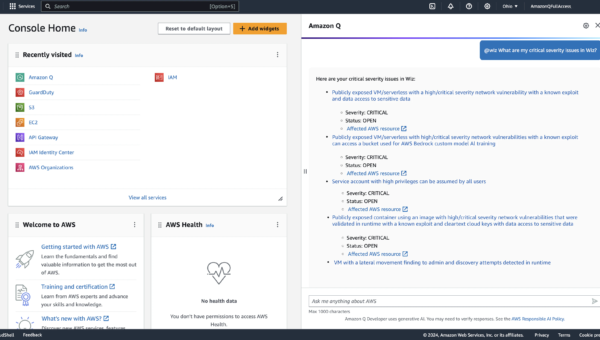 Introducing New Amazon Q Developer Plugin for Wiz