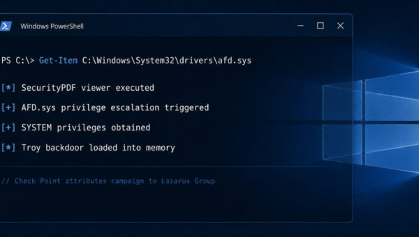 Lazarus Exploits Windows Zero-Day to Gain SYSTEM Access and Deploy Backdoor