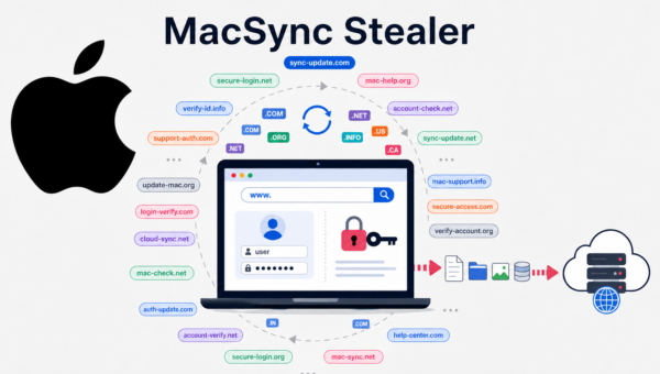 MacSync Stealer Uses 30+ Rotating Domains to Steal macOS Credentials and Exfiltrate Data