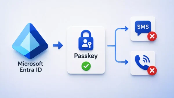 Microsoft Makes Passkeys Default in Entra ID, Retires SMS and Voice Authentication