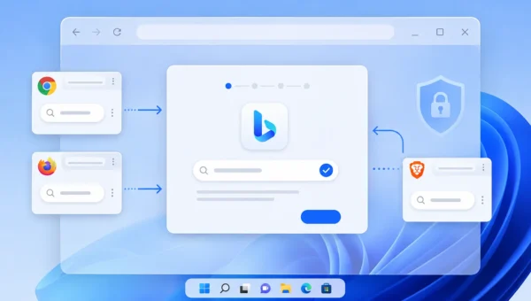 Microsoft Windows 11 App Pushes Bing as Default Search in Chrome, Firefox and Brave