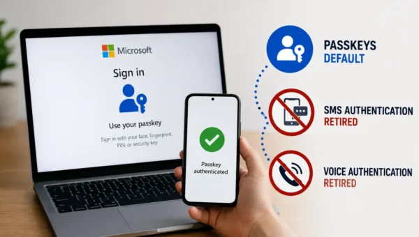 Microsoft to Make Passkeys Default in Entra ID and Retires SMS and Voice Authentication