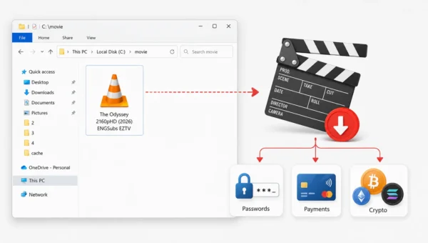 One Fake Movie Download Can Expose Passwords, Payments and Crypto Assets