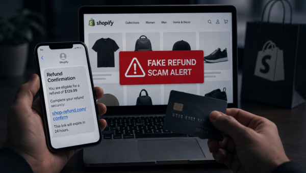 Scammers Exploit Shopify's Own Notification System in New 'Fake Refund' Scam