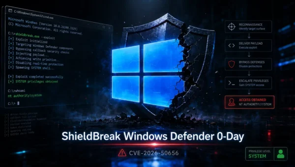 ShieldBreak Windows Defender 0-Day Lets Attackers Bypass Microsoft Patch and Gain SYSTEM Privileges