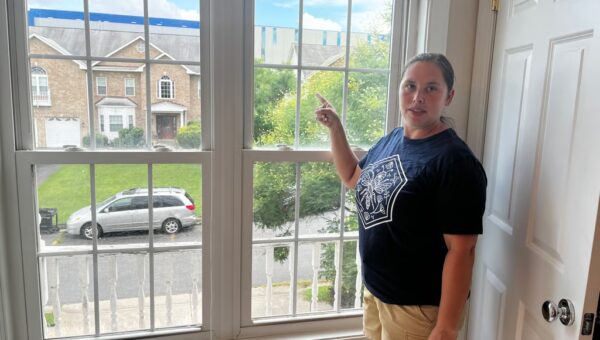 Lindsay Shaw’s home sits across from the data centre in Sterling, northern Virginia. Photo: Vincent Chow