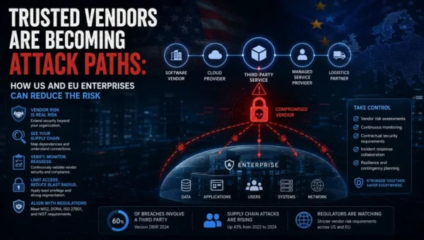 Trusted Vendors Are Becoming Attack Paths: How US and EU Enterprises Can Reduce the Risk 